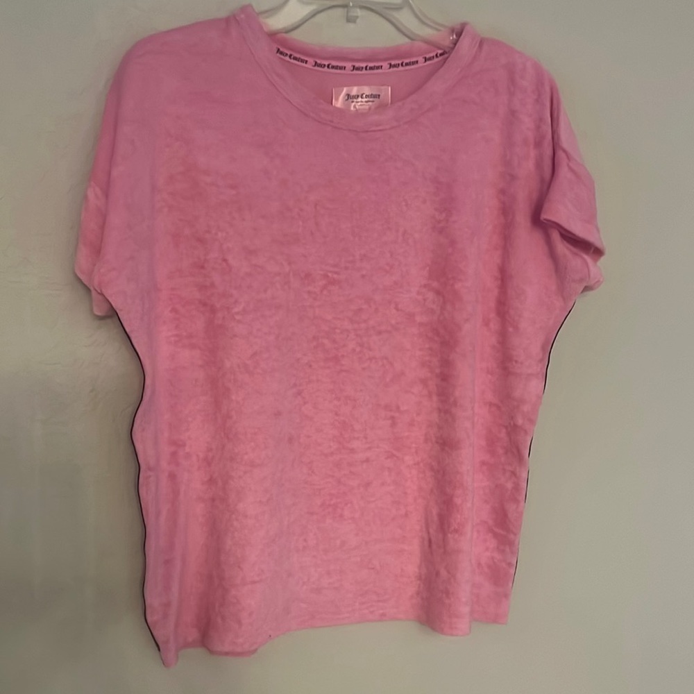 Juicy couture terry pajama top. Pink size L. Branding on sides. Cozy Y2K